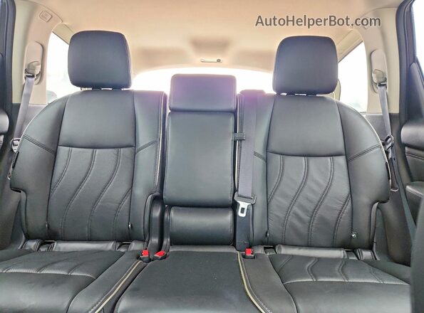 5N1DL0MM2LC540583 2020 INFINITI QX60 Black უკანა სავარძლების ხედი