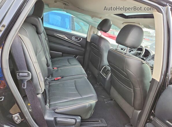 5N1DL0MM2LC541961 2020 INFINITI QX60 Black Vista interior trasera