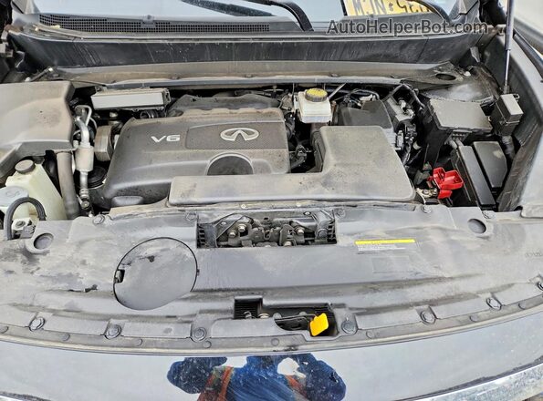 5N1DL0MM2LC541961 2020 INFINITI QX60 Black Vista del compartimento del motor