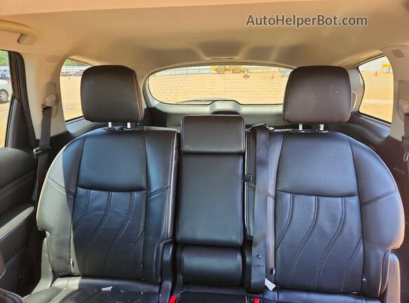 5N1DL0MM3HC501220 2017 INFINITI QX60 Silver Rear seats view