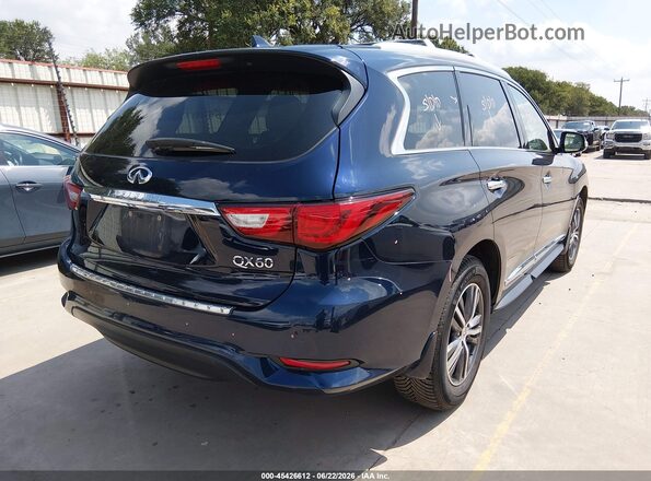 5N1DL0MM3HC521838 2017 INFINITI QX60 Dark Blue Задня права чверть