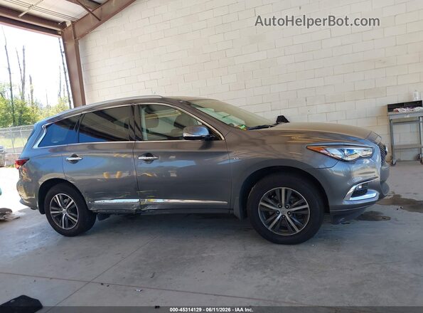 5N1DL0MM3HC545623 2017 INFINITI QX60 Gray Widok wnętrza z tyłu