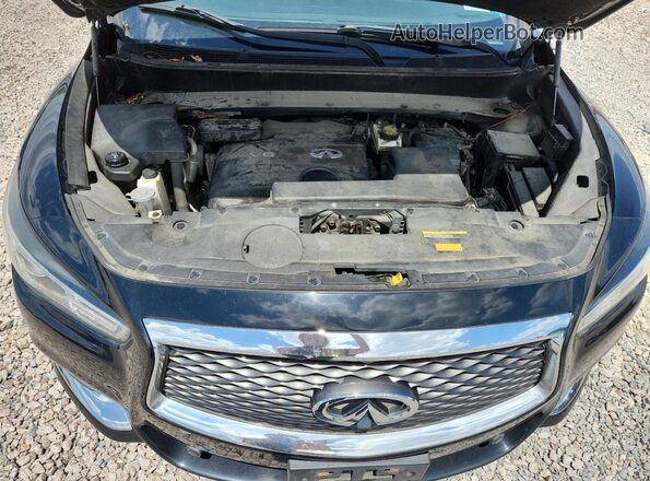 5N1DL0MM3JC503233 2018 INFINITI QX60 Black Widok komory silnika