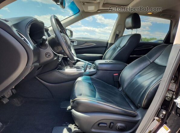 5N1DL0MM3JC503233 2018 INFINITI QX60 Black Widok wnętrza z przodu