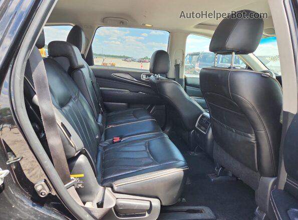 5N1DL0MM3JC503233 2018 INFINITI QX60 Black Widok wnętrza z tyłu