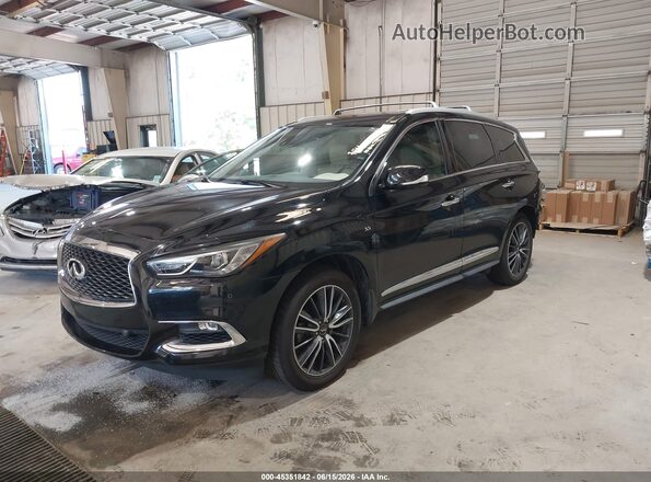 5N1DL0MM3JC526303 2018 INFINITI QX60 Black წინა მარცხენა ხედი სამი მეოთხედიდან