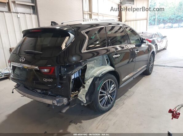 5N1DL0MM3JC526303 2018 INFINITI QX60 Black უკანა მარჯვენა
