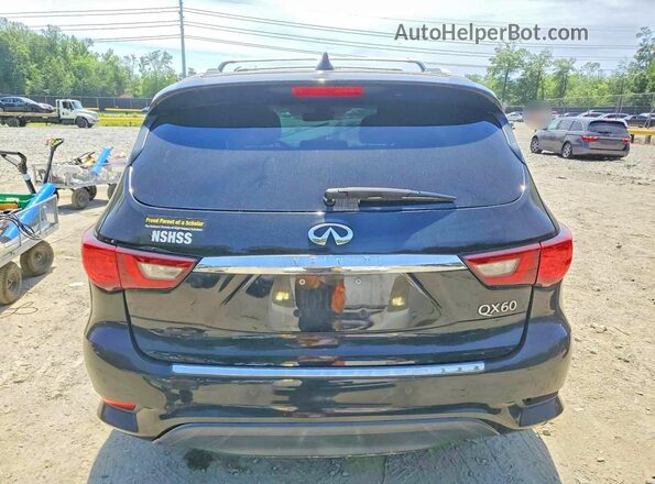 5N1DL0MM3KC502424 2019 INFINITI QX60 Black Rear view