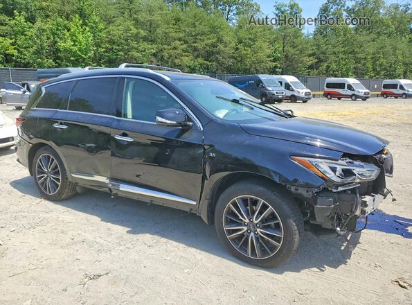 5N1DL0MM3KC502424 2019 INFINITI QX60 Black Front right