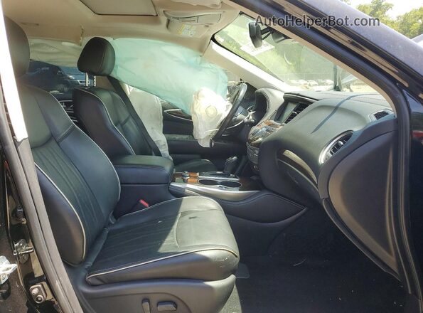 5N1DL0MM3KC502424 2019 INFINITI QX60 Black Front interior view