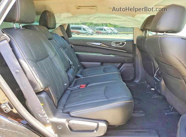 5N1DL0MM3KC502424 2019 INFINITI QX60 Black Rear interior view