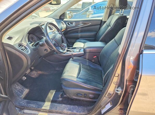 5N1DL0MM3KC555740 2019 INFINITI QX60 Gray Widok wnętrza z przodu