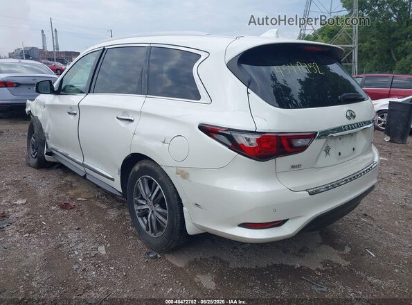 5N1DL0MM3KC563577 2019 INFINITI QX60 White Rear left