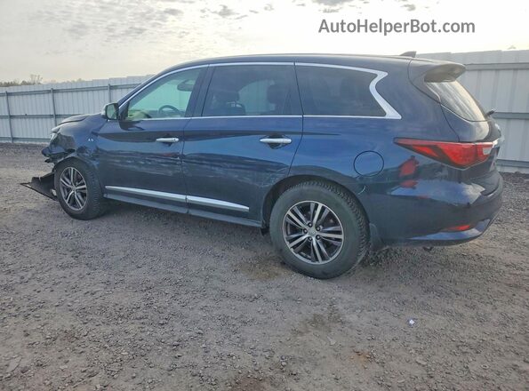 5N1DL0MM4HC520424 2017 INFINITI QX60 Blue Trasero izquierdo