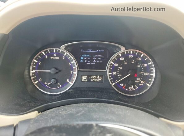 5N1DL0MM4HC520424 2017 INFINITI QX60 Blue Vista del cuadro de instrumentos