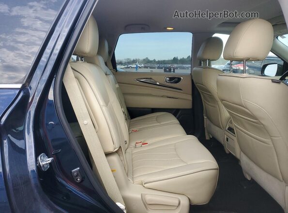 5N1DL0MM4HC520424 2017 INFINITI QX60 Blue Vista interior trasera
