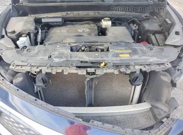 5N1DL0MM4HC520424 2017 INFINITI QX60 Blue Vista del compartimento del motor