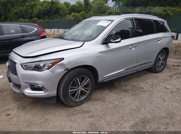 5N1DL0MM5JC503749 2018 INFINITI QX60 Silver Передня ліва чверть