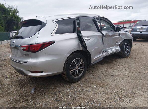 5N1DL0MM5JC503749 2018 INFINITI QX60 Silver Задня права чверть