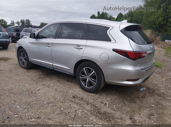 5N1DL0MM5JC503749 2018 INFINITI QX60 Silver Задня ліва чверть