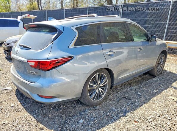 5N1DL0MM5JC504383 2018 INFINITI QX60 Blue Trasero derecho