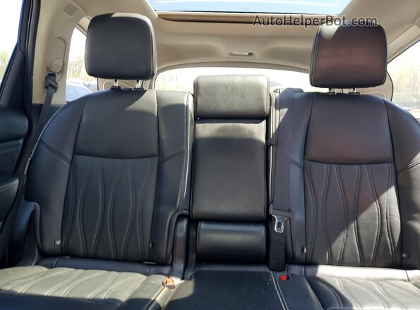 5N1DL0MM5JC504383 2018 INFINITI QX60 Blue Vista de los asientos traseros