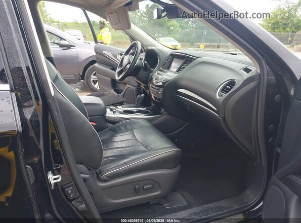 5N1DL0MM5KC566447 2019 INFINITI QX60 Black Front interior view