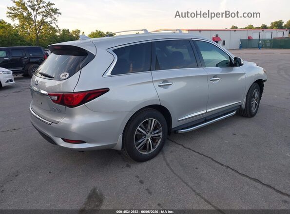 5N1DL0MM5KC567968 2019 INFINITI QX60 Silver უკანა მარჯვენა