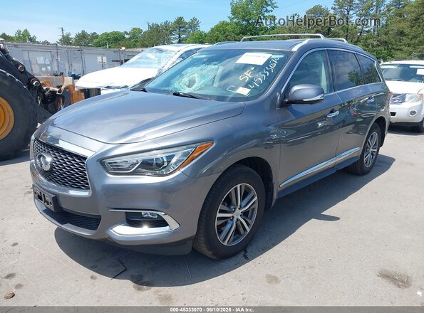 5N1DL0MM5KC569106 2019 INFINITI QX60 Gray Vista tres cuartos delantera izquierda