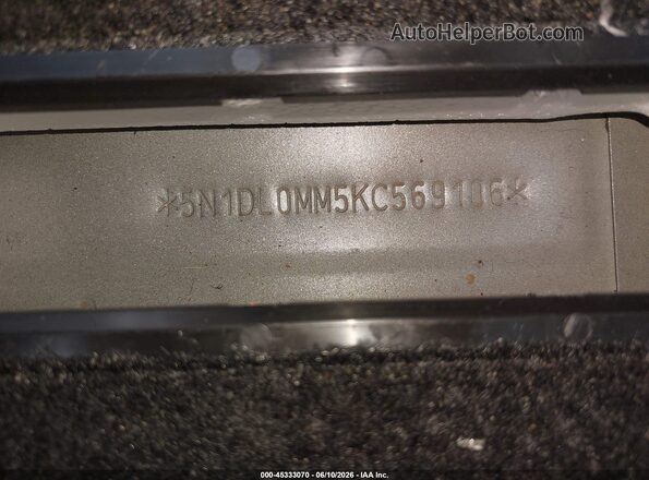 5N1DL0MM5KC569106 2019 INFINITI QX60 Gray 