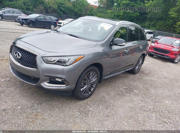 5N1DL0MM5LC530761 2020 INFINITI QX60 Gray Front left