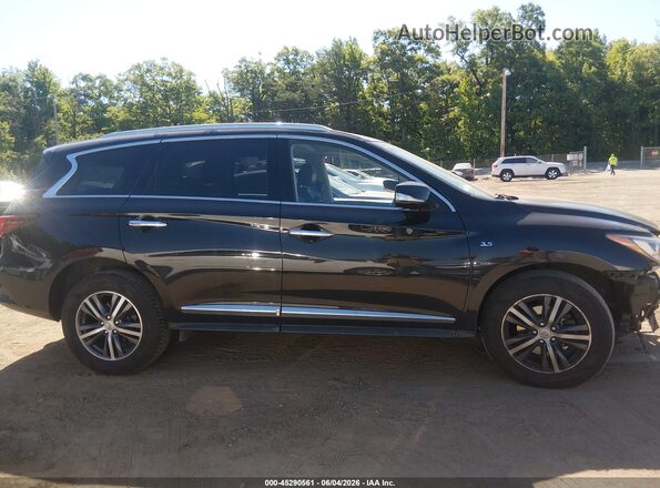 5N1DL0MM6HC510042 2017 INFINITI QX60 Black Widok wnętrza z tyłu