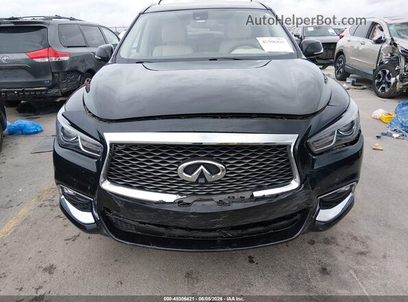 5N1DL0MM6HC554381 2017 INFINITI QX60 Black Front view