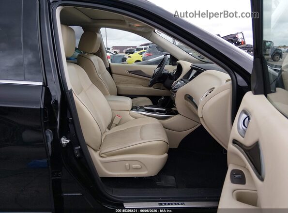5N1DL0MM6HC554381 2017 INFINITI QX60 Black Front interior view