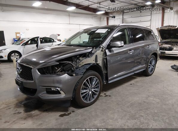 5N1DL0MM6HC556471 2017 INFINITI QX60 Серый Передняя левая четверть