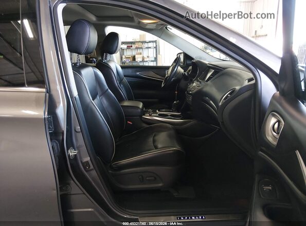 5N1DL0MM6HC556471 2017 INFINITI QX60 Серый Вид салона спереди