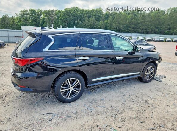 5N1DL0MM6JC500181 2018 INFINITI QX60 Black Задня права чверть