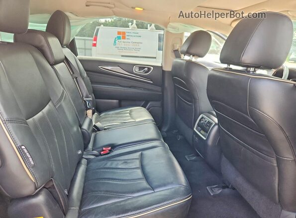 5N1DL0MM6JC500181 2018 INFINITI QX60 Black Вид задньої частини салону