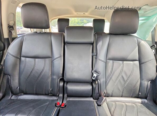 5N1DL0MM6JC500181 2018 INFINITI QX60 Black Вид задніх сидінь