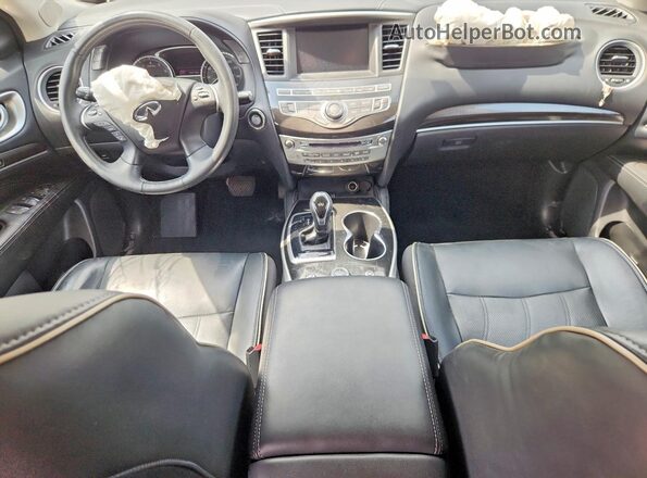 5N1DL0MM6JC500181 2018 INFINITI QX60 Black Вид панелі приладів