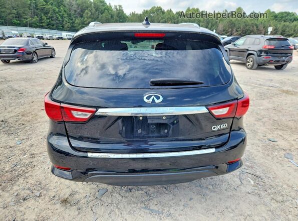 5N1DL0MM6JC500181 2018 INFINITI QX60 Black Вид ззаду