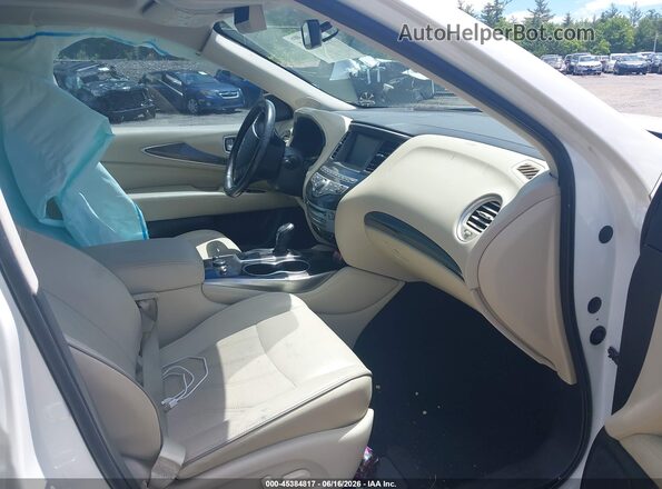 5N1DL0MM6JC516042 2018 INFINITI QX60 White Widok wnętrza z przodu