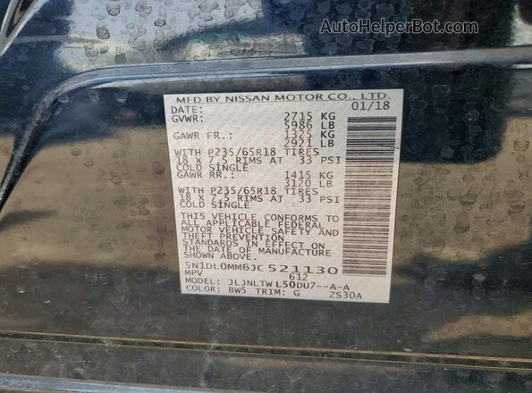 5N1DL0MM6JC521130 2018 INFINITI QX60 Blue Engine compartment view