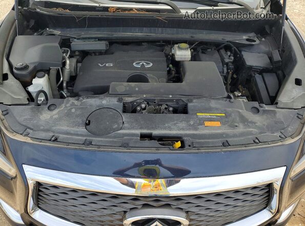 5N1DL0MM6JC521130 2018 INFINITI QX60 Blue Rear interior view