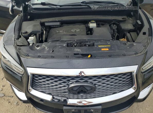 5N1DL0MM6JC528823 2018 INFINITI QX60 Black Vista del compartimento del motor