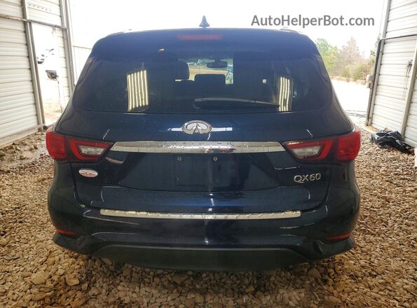 5N1DL0MM6KC510601 2019 INFINITI QX60 Blue უკანა ხედი