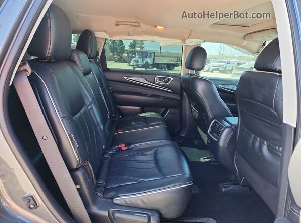 5N1DL0MM6KC524966 2019 INFINITI QX60 Gray უკანა სავარძლების ხედი