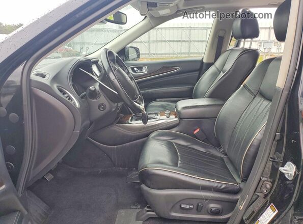 5N1DL0MM7HC512012 2017 INFINITI QX60 Черный Вид салона спереди