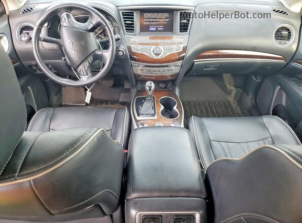 5N1DL0MM7HC513919 2017 INFINITI QX60 Blue Առջևի վահանակի տեսք