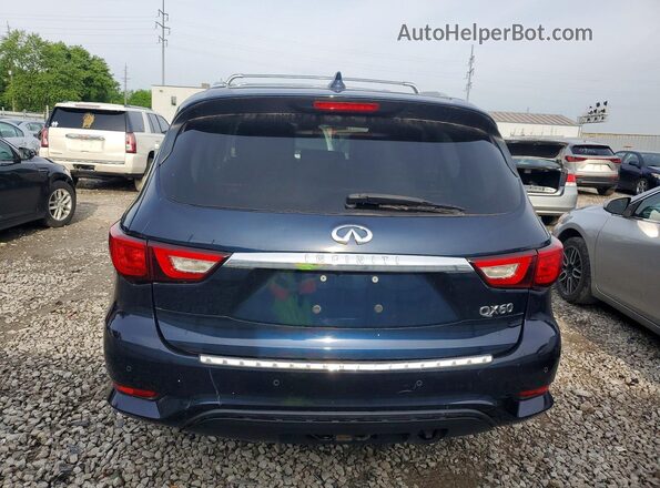 5N1DL0MM7HC513919 2017 INFINITI QX60 Blue Հետևի տեսք